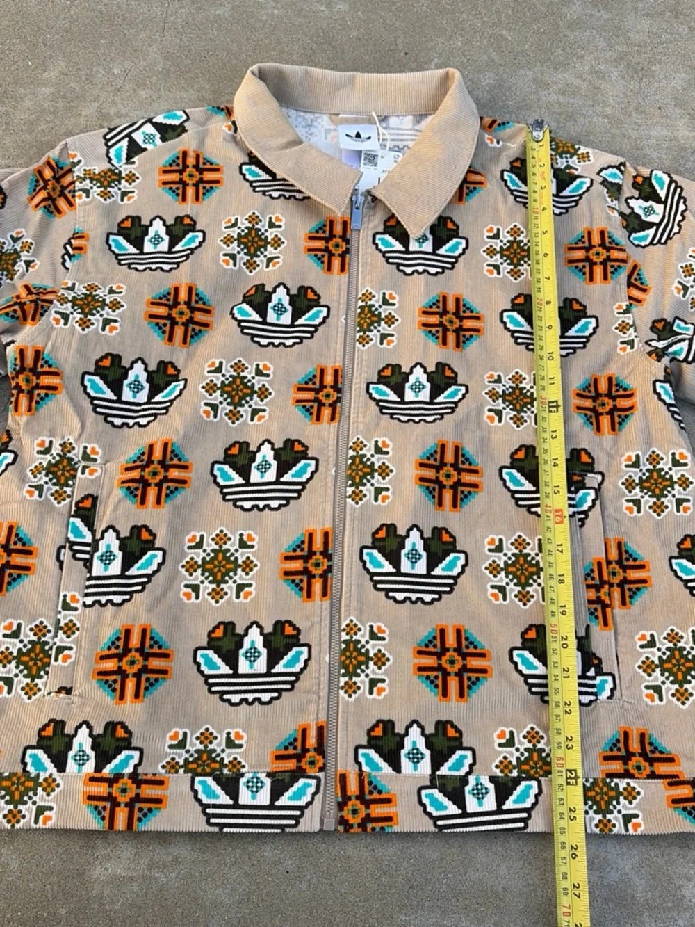 NWT Adidas Monogram Allover Print Loose Coach Jacket - Men’s - JY2996